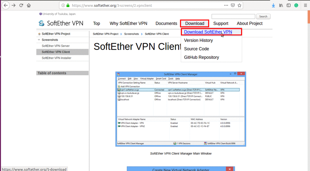 télécharger softether vpn client manager gratuit