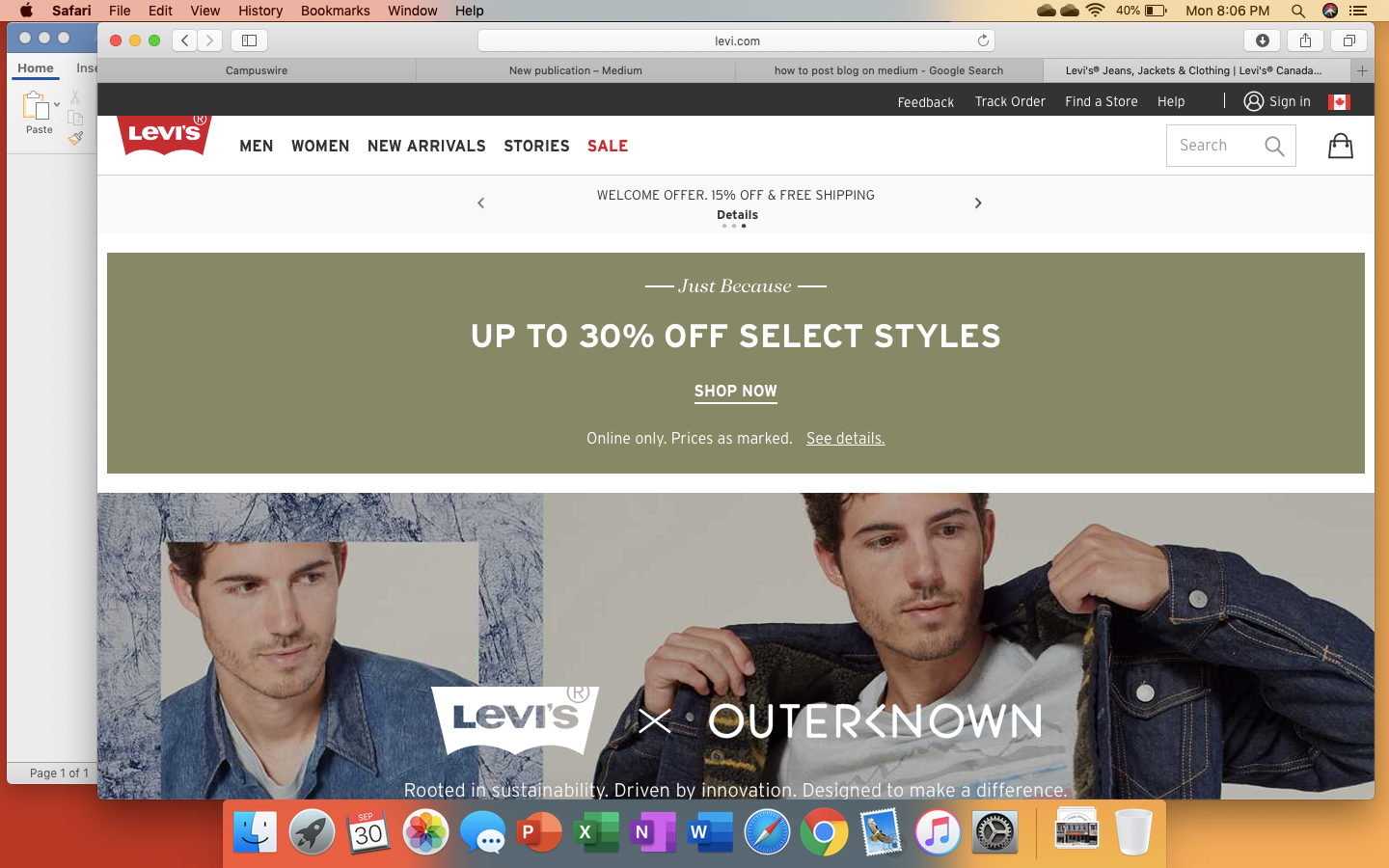 The Sales Funnel — levis.com. Levis is 
