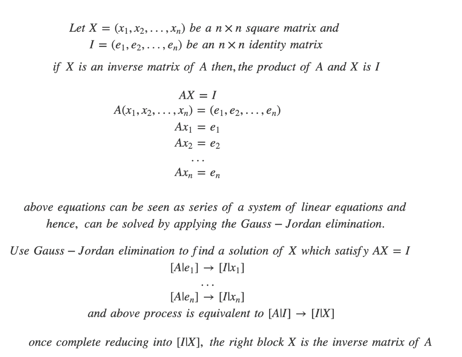 Asien Pine Cafe Linear Algebra] 6. Gauss-Jordan Elimination | by temp | jun-devpBlog |  Medium