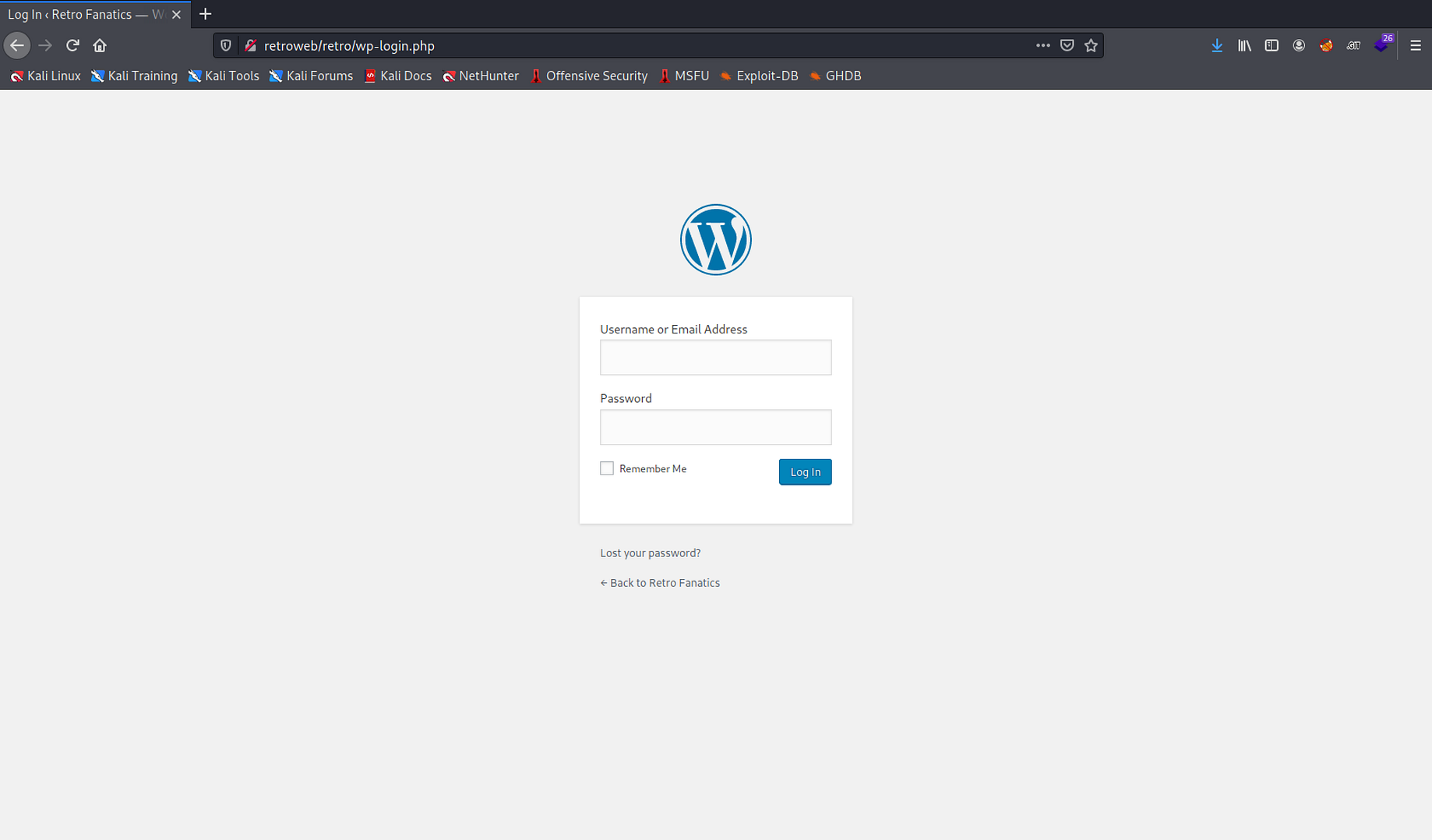 Tryhackme Walkthrough Retro During My Journey To Finish The By Fabio Mestre Azkrath S Cyber Security Blog Medium