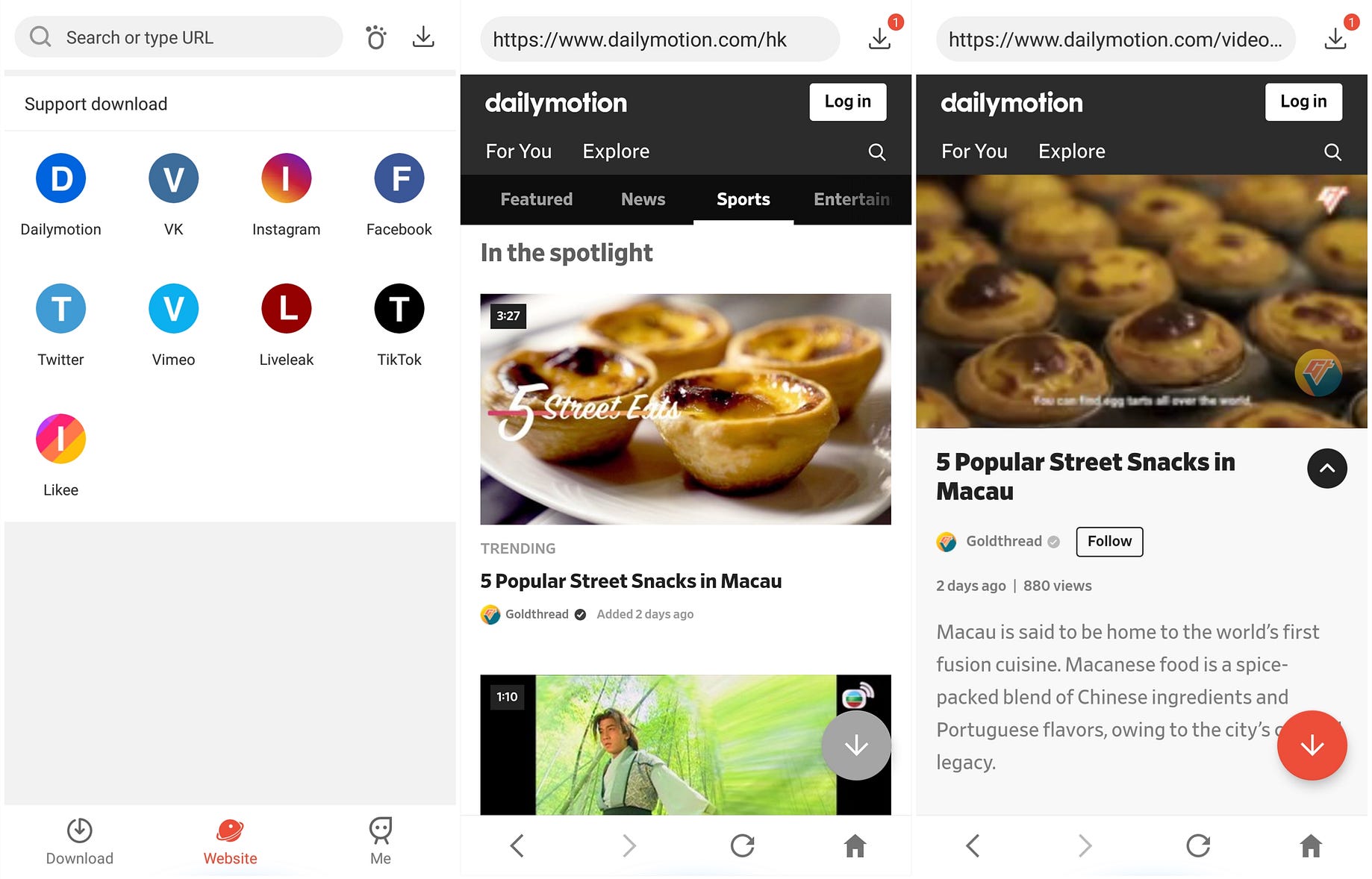 dailymotion app old version dailymotion app old version