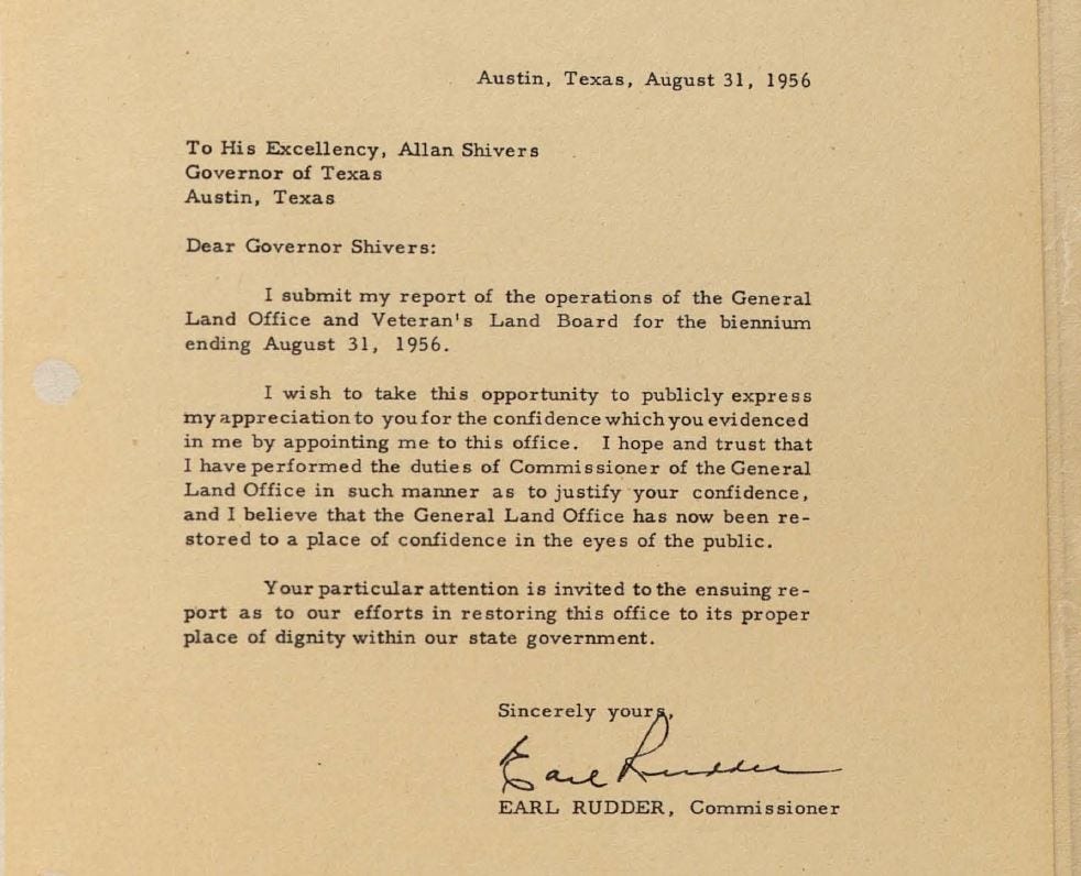 Commissioner S Corner James Earl Rudder By Texas General Land Office Save Texas History Medium Commissioner S Corner James Earl Rudder By Texas General Land Office Save Texas History Medium