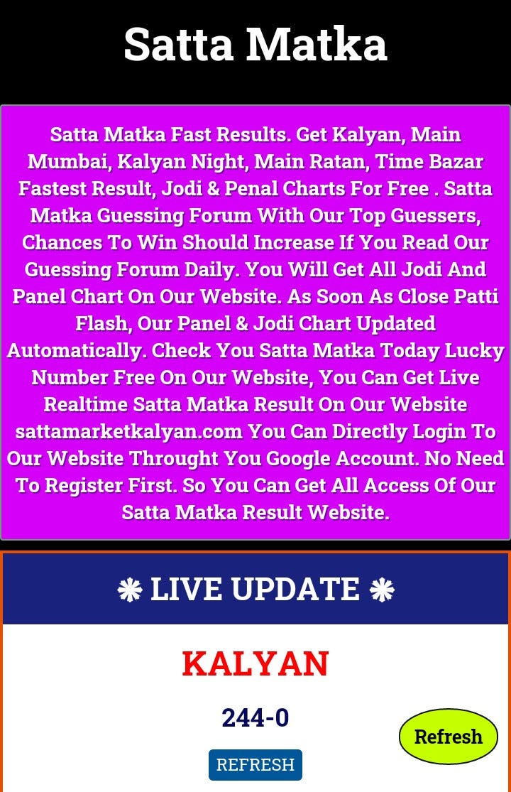 Kalyan Today Guessing Chart Download our application and play the Kalyan Today Guessing Chart Download our application and play the