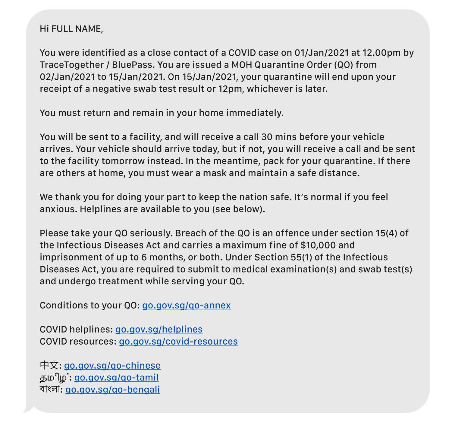 Improving Moh S Quarantine Order Notification A Ux Writing Case Study By Teo Yu Siang He Him Medium