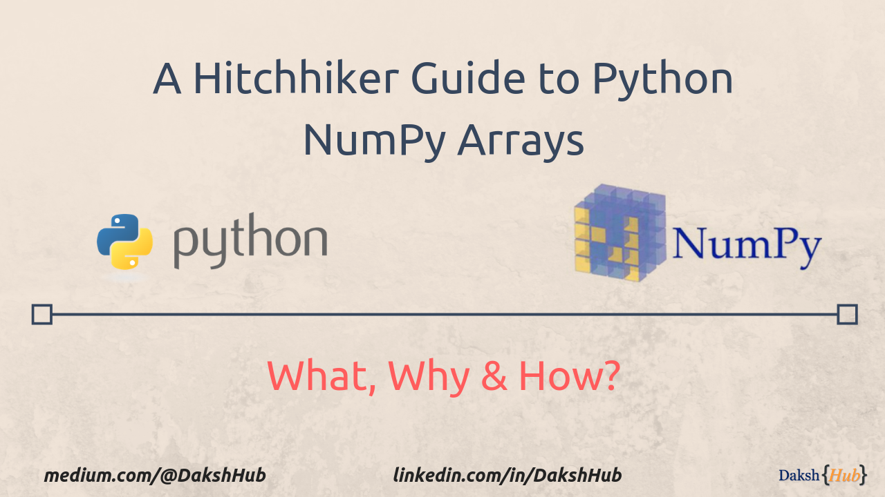 A hitchhiker guide to python NumPy Arrays | by Daksh - Deepak K | Towards  Data Science