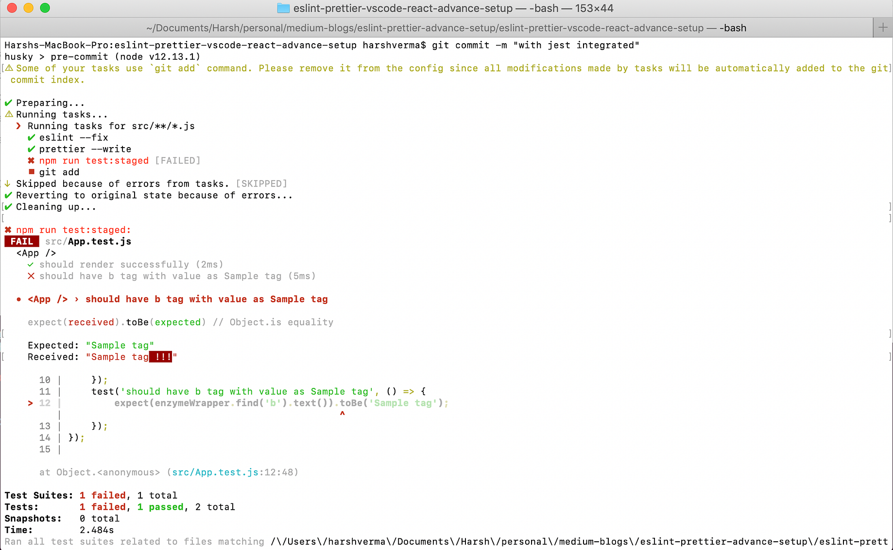 Automated Code Linting And Testing By Harsh Verma Medium
