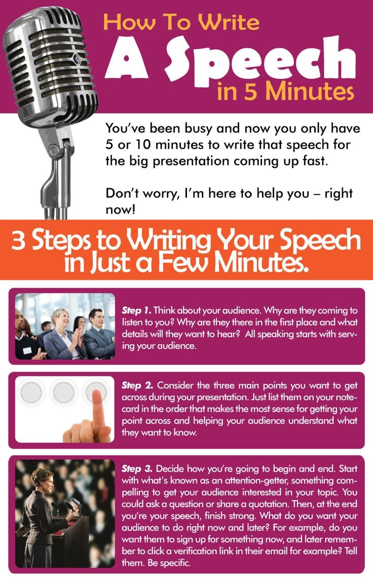 How to Write an Awesome Speech. Contrary to a popular belief