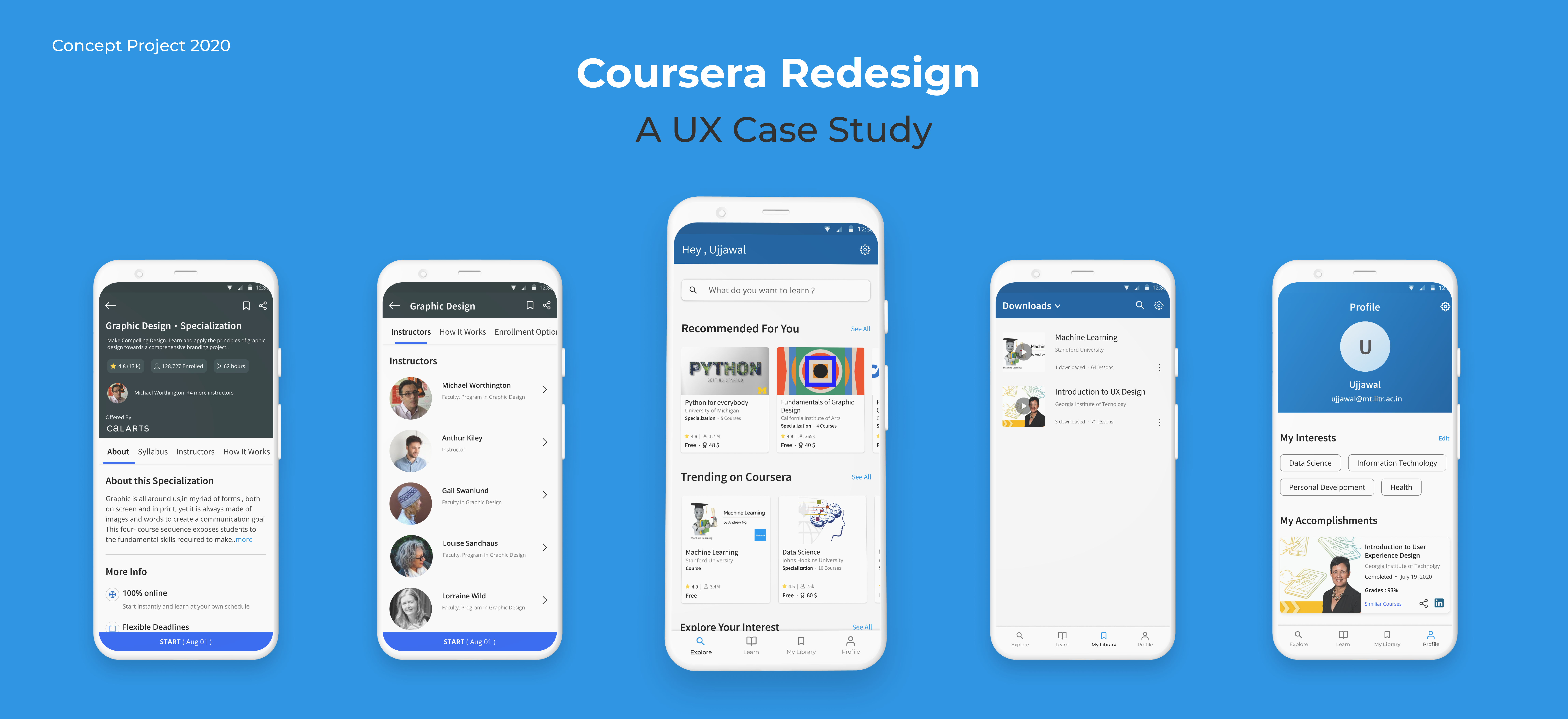  Coursera  Redesign A UX  Case Study by Ujjawal Garg UX  