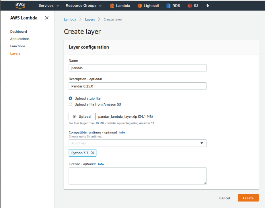 aws lambda 利用 layers 加载 python 包_layers要导什么包-CSDN博客
