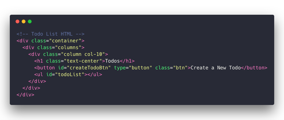 Todo List Window HTML Todo List Window HTML