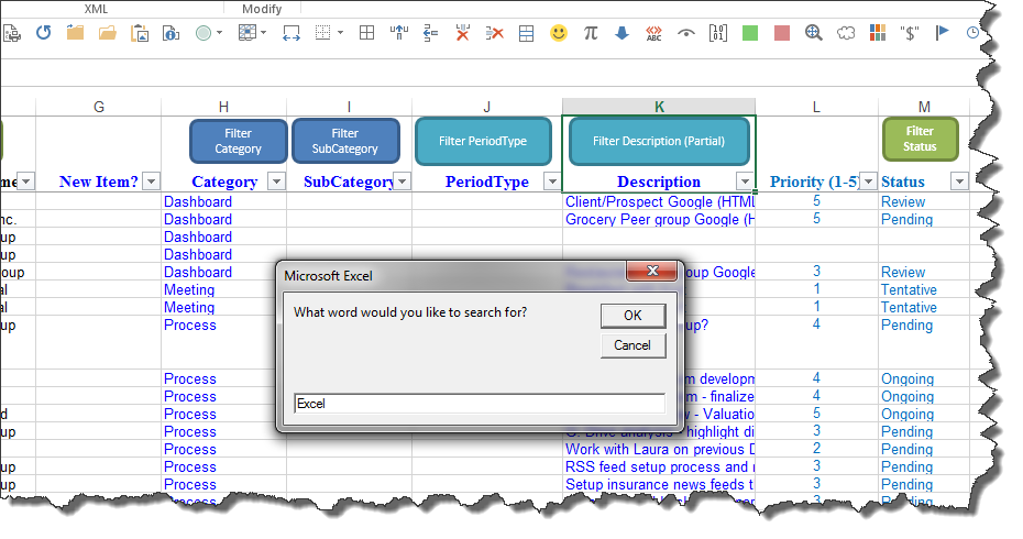 Microsoft Excel Macro Code To Perform A Contains Text Filter By Don Tomoff Let S Excel Medium