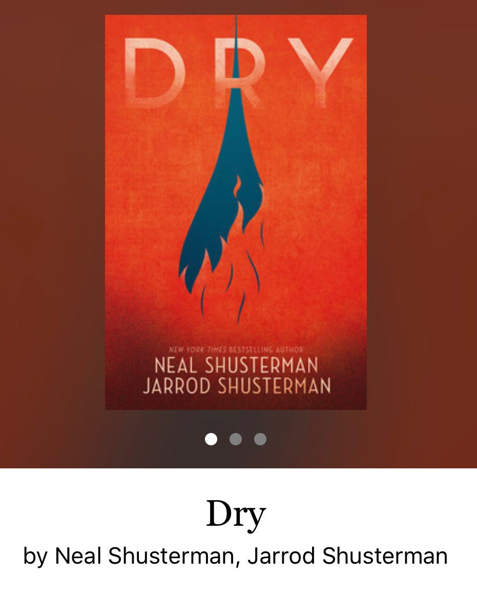 Book Review Dry by Neal Shusterman & Jarrod Shusterman (3/5 Stars)