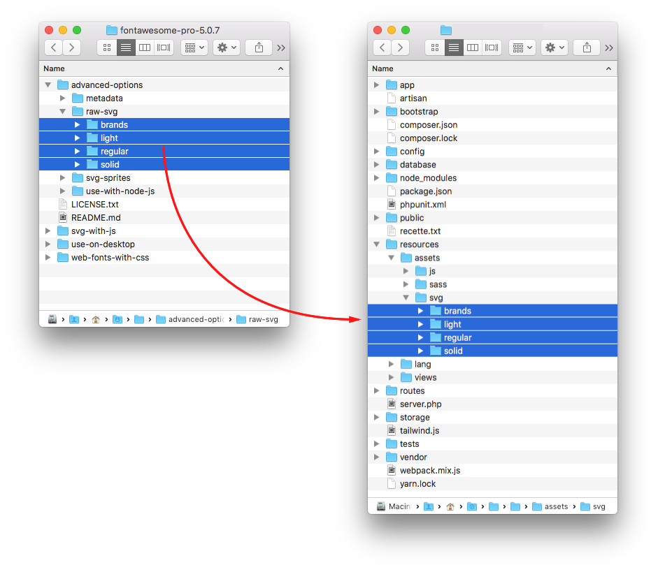 How To Use Font Awesome 5 Svgs With Laravel Blade By Simon Depelchin Medium