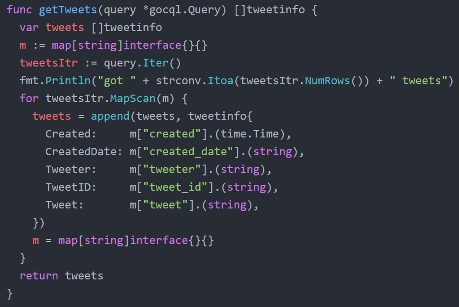 Build A Go Based Rest Api To Query Time Series Tweet Data In Cassandra By Abhishek Gupta Oracle Groundbreakers Medium