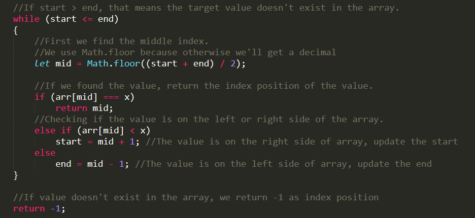 Binary Search in JavaScript. Just want the code? Scroll all the way ...