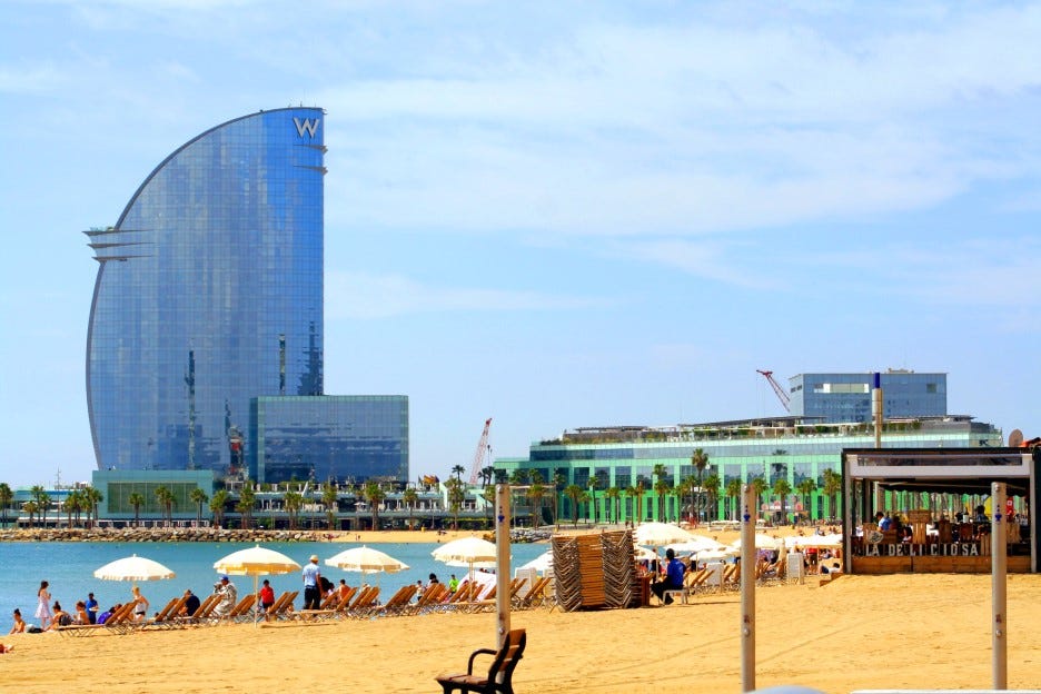 Traditional Market N Barcelona Beach May 2016 Heart