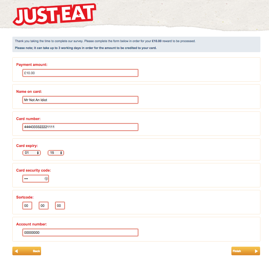 just eat mastercard