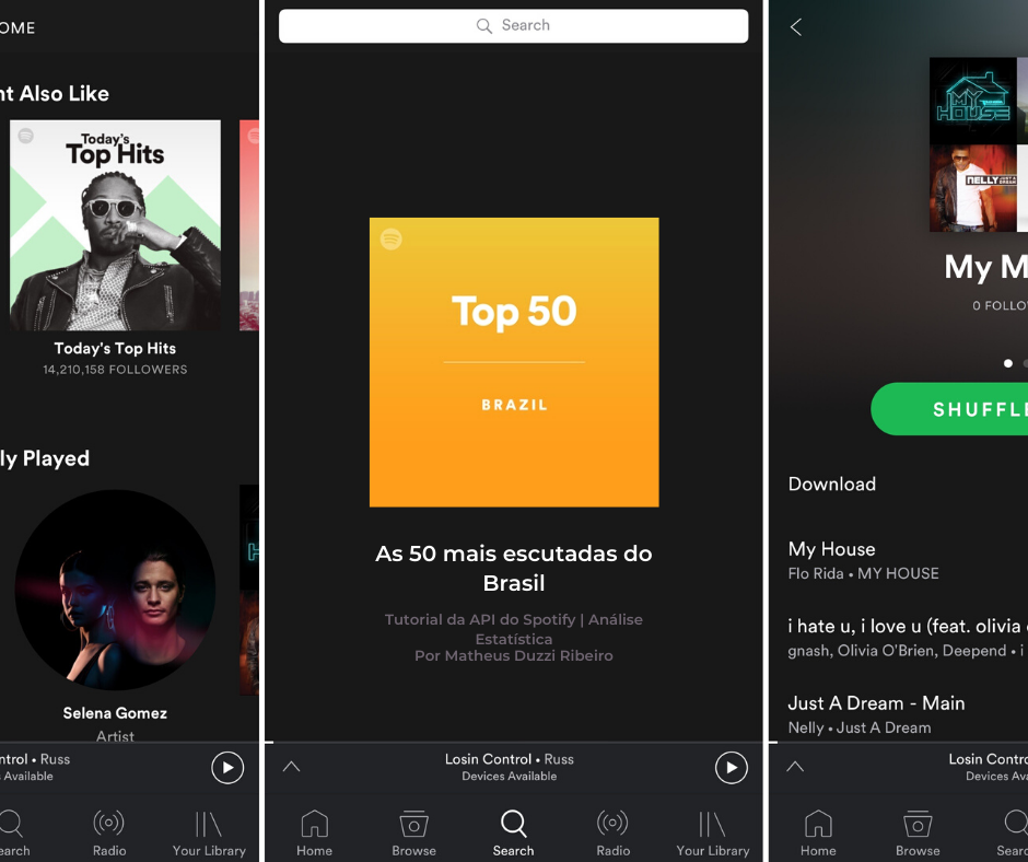API Spotify: passo a passo de como utilizar e possíveis análises de  playlists | by Matheus Duzzi Ribeiro | Medium