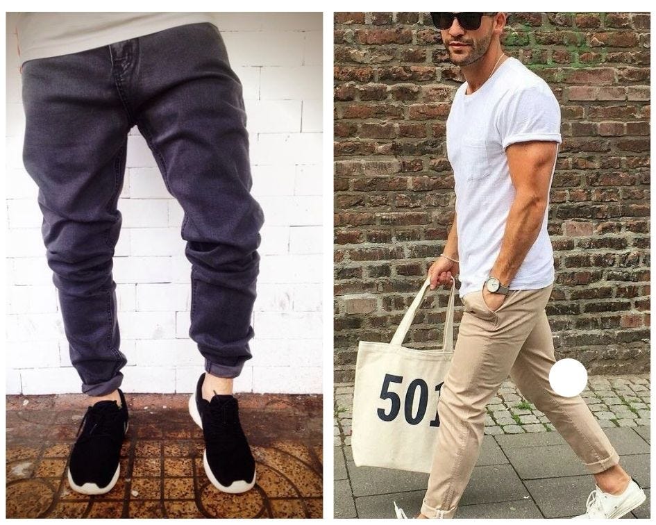 pinroll khakis