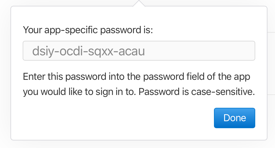Apple id recovery password