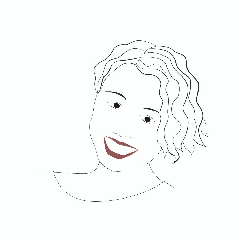 Margherita Mugnai in un disegno di Irene Ieri, 2020