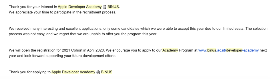 Pengalaman Mengikuti Test Masuk Apple Developer Academy Binus Batch 2 By Andi Ardhian Medium