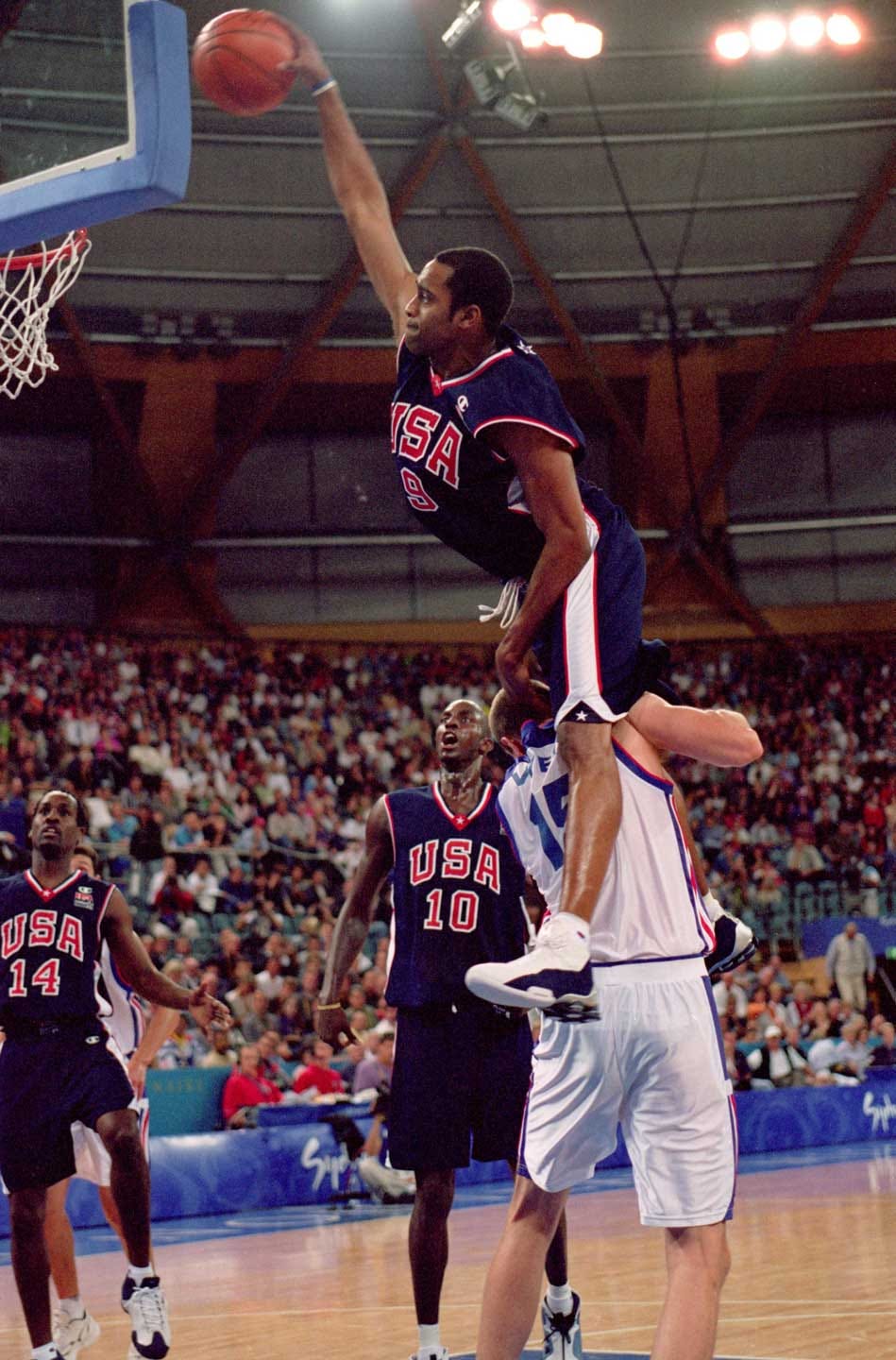 getting dunked