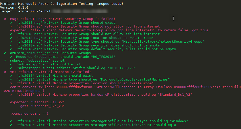 Test your Azure infrastructure compliance with Inspec