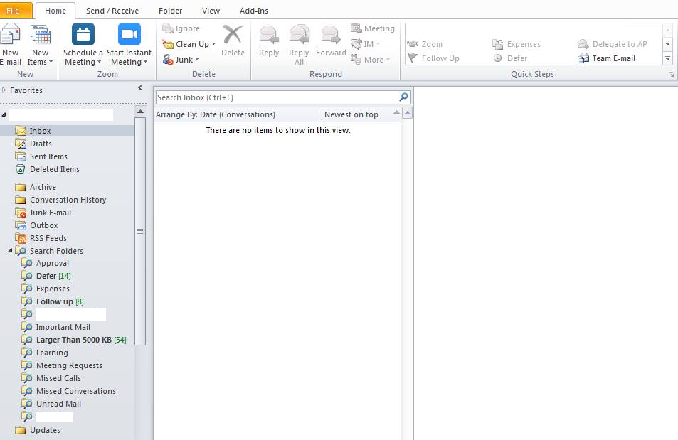 Inbox Zero with Outlook 2010