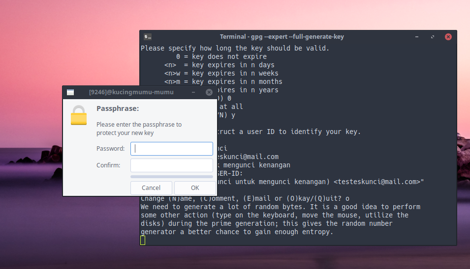 Kode Privacy ... dan GNU (GnuPG/GPG) Belajar Guard Memakai -