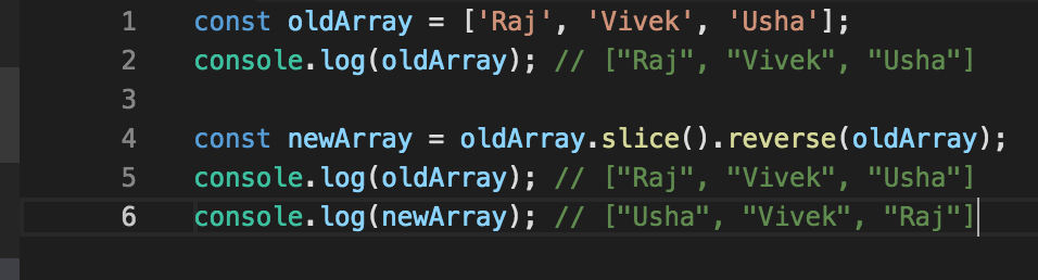 Reverse an Array in JavaScript.. “In JavaScript, array is a single ...