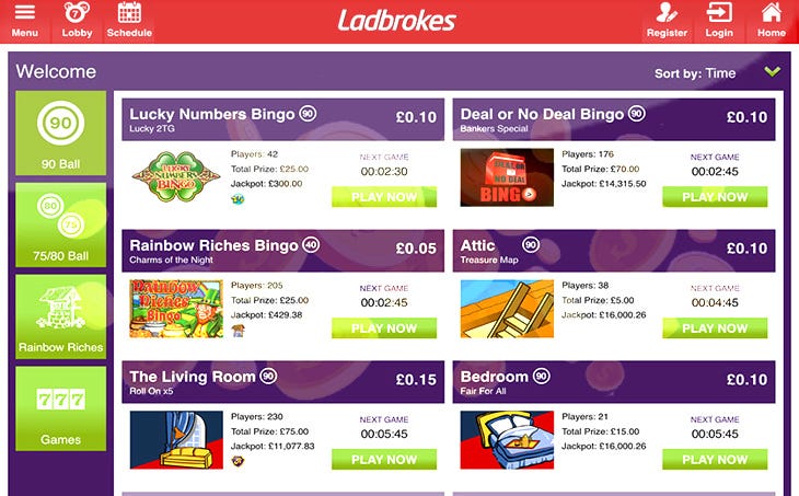 Ladbrokes Bingo Uk