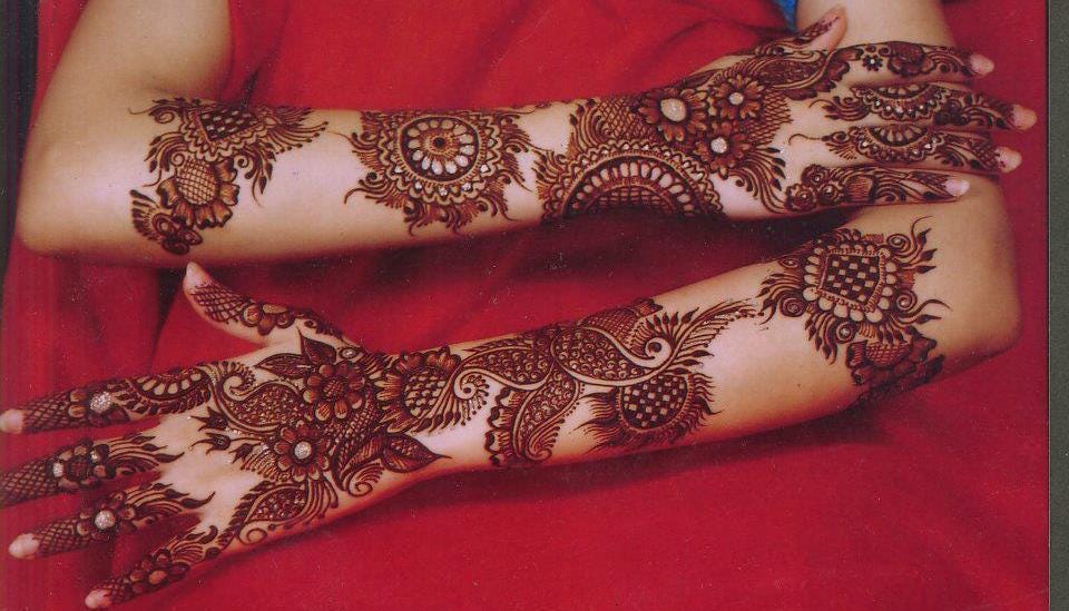 mehandi designs for brides