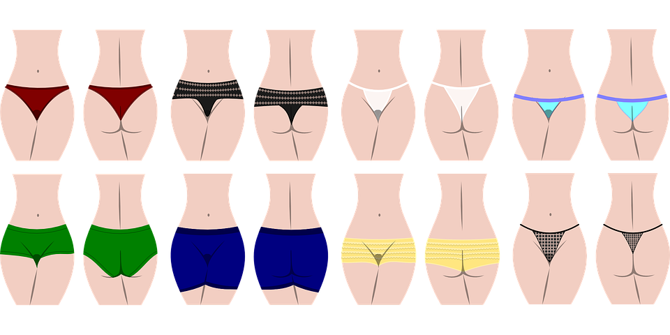 different type de lingerie