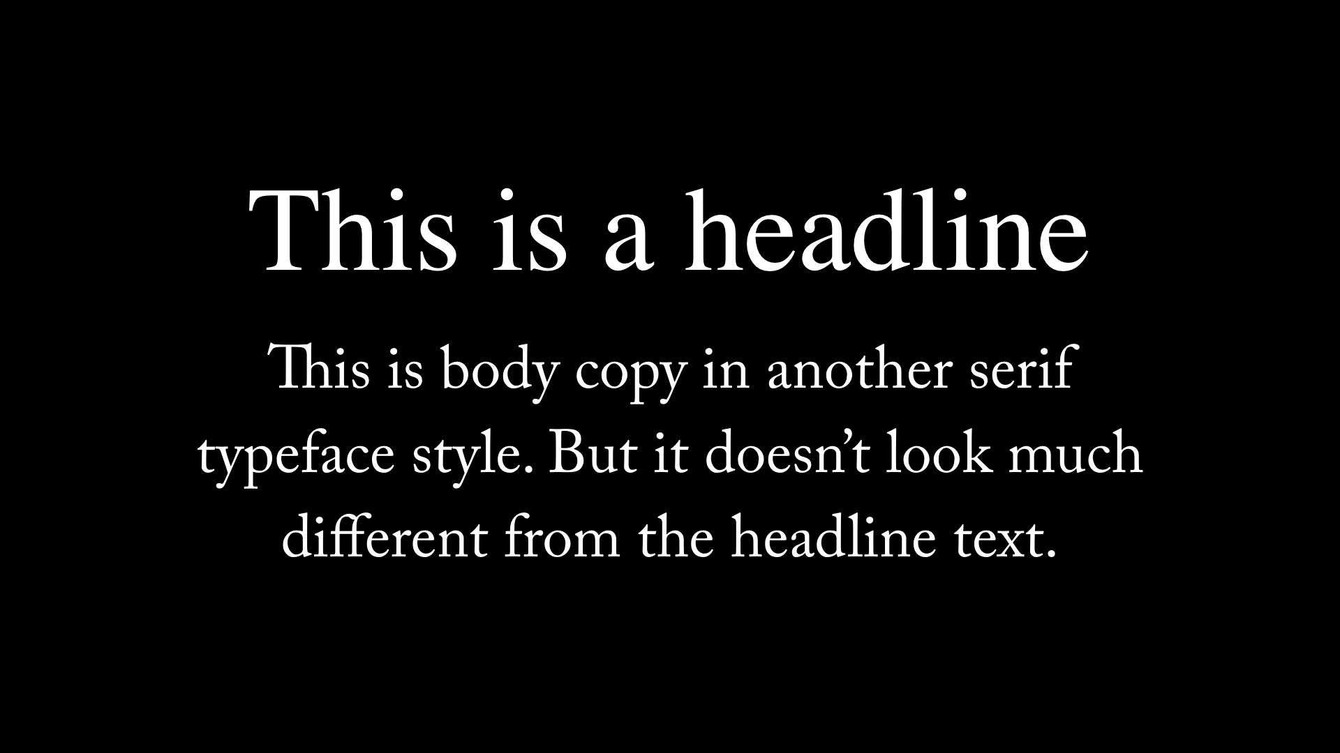 Пример сочетания слишком похожих шрифтов (Times New Roman и Adobe Caslon Pro)