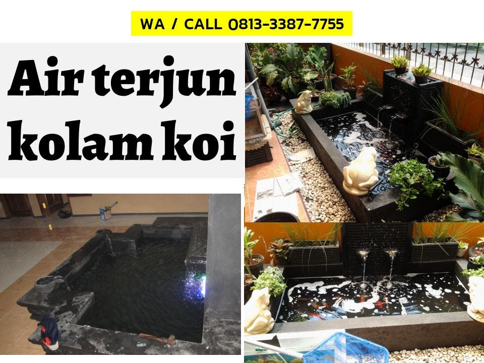 Jual Air Terjun Taman Kolam Air Terjun Belakang Rumah Siap