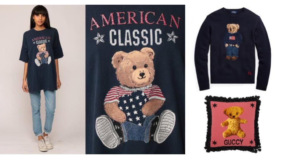 guccy bear shirt