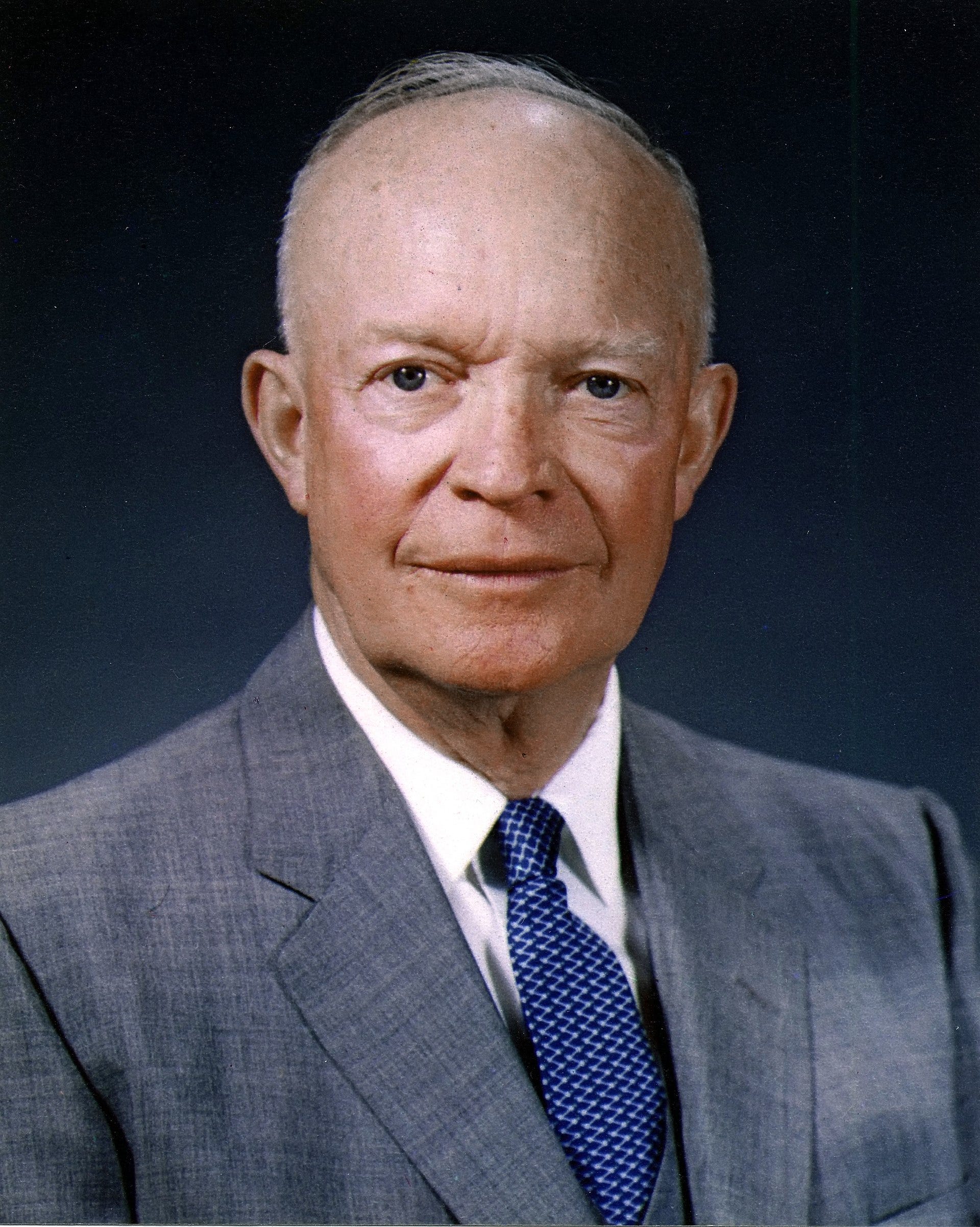 Portrait of former US President Dwight D. Eisenhower