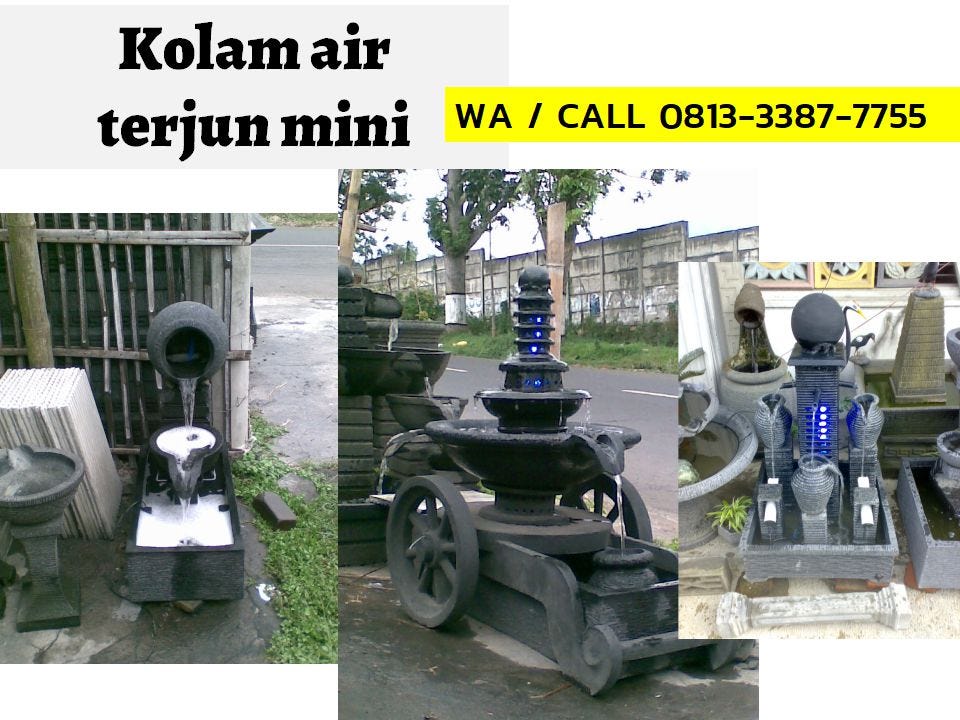 Jual Air Terjun Taman Kolam Air Terjun Belakang Rumah Siap