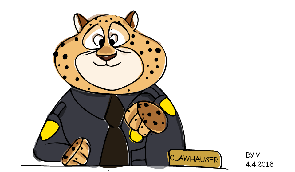 Officer Clawhauser Plush Disney Policeman Zootopia Cheetah Officer Clawhauser Plush Disney Policeman Zootopia Cheetah