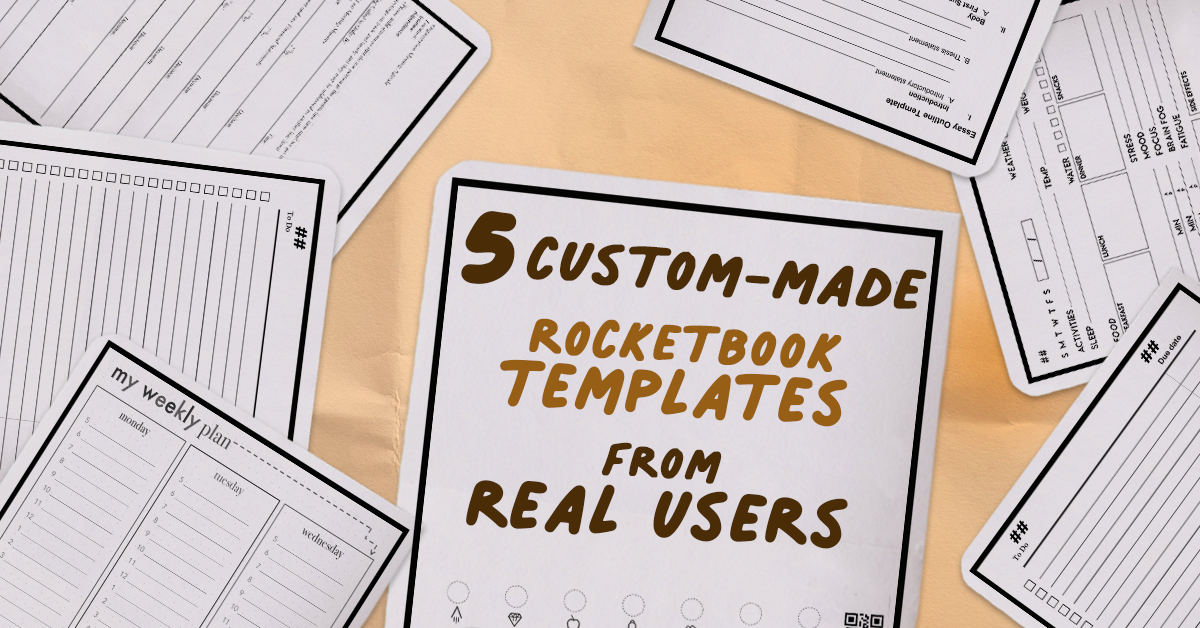 5 UserMade Rocketbook Templates