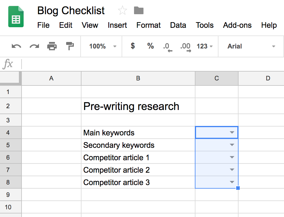 How to create a Google Sheets checklist | by Dinnie Muslihat | Zenkit