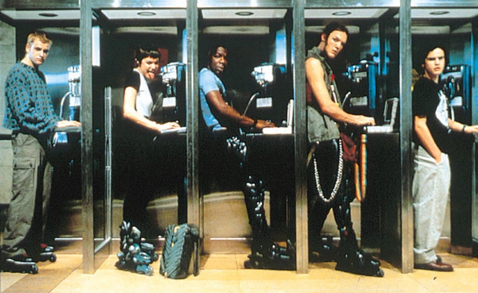 A promotional image from the film Hackers.