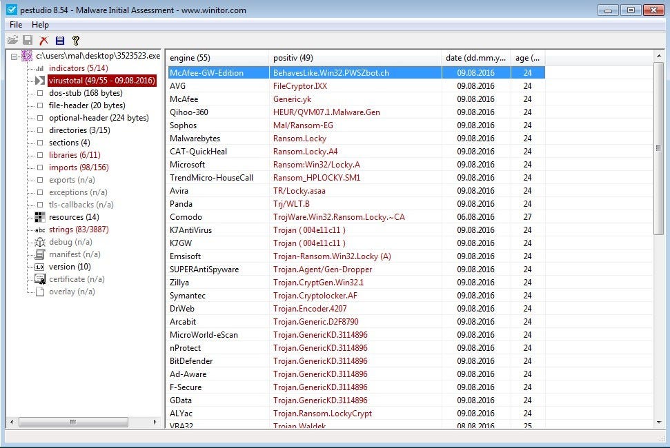 pestudio the file ignores aslr pestudio the file ignores aslr