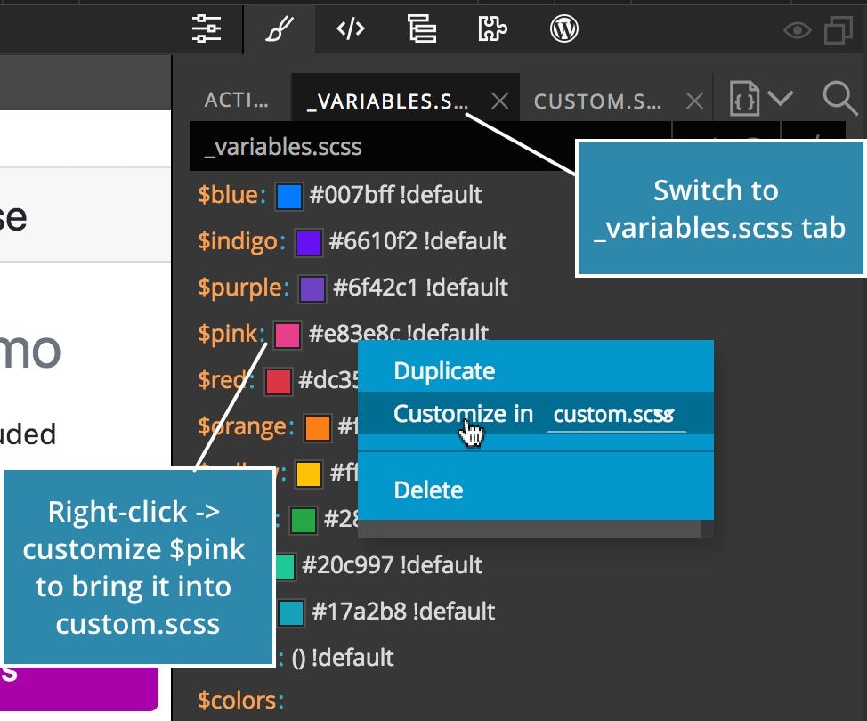 How To Easily Customize Bootstrap 4 With Pinegrow Web Editor By Matjaz Trontelj Medium