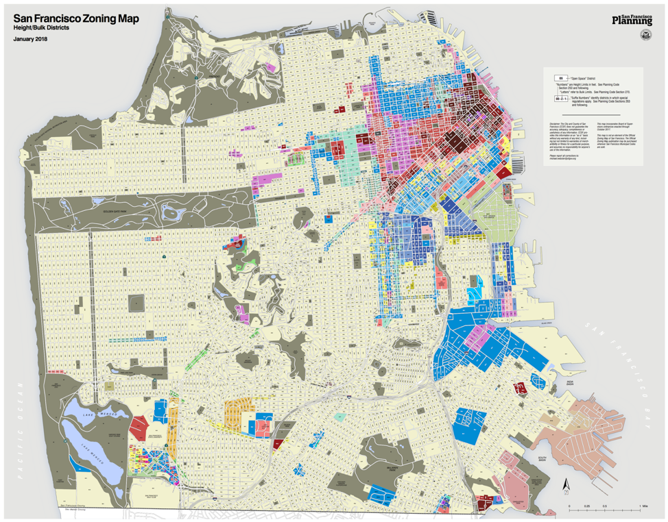 san francisco zoning map Upzoning San Francisco S Commercial Corridors By Judge Glock san francisco zoning map