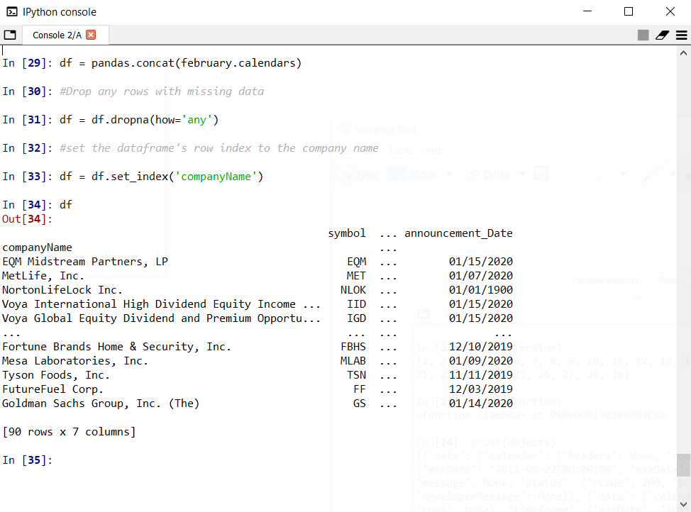 How To Python Web Scrape The Nasdaq Stock Ex Dividend Calendar By