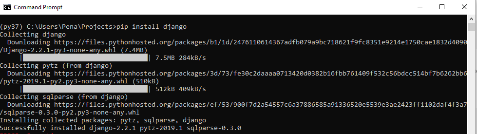 Как установить django на windows 10