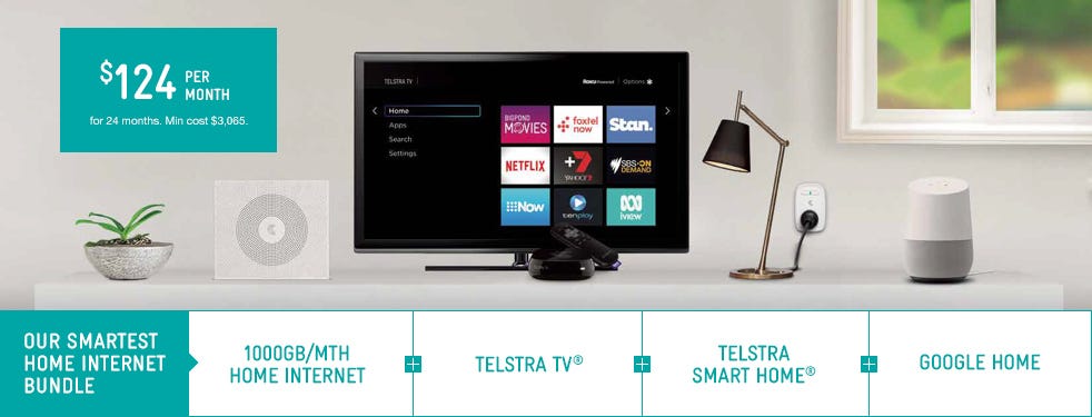 google home control telstra tv