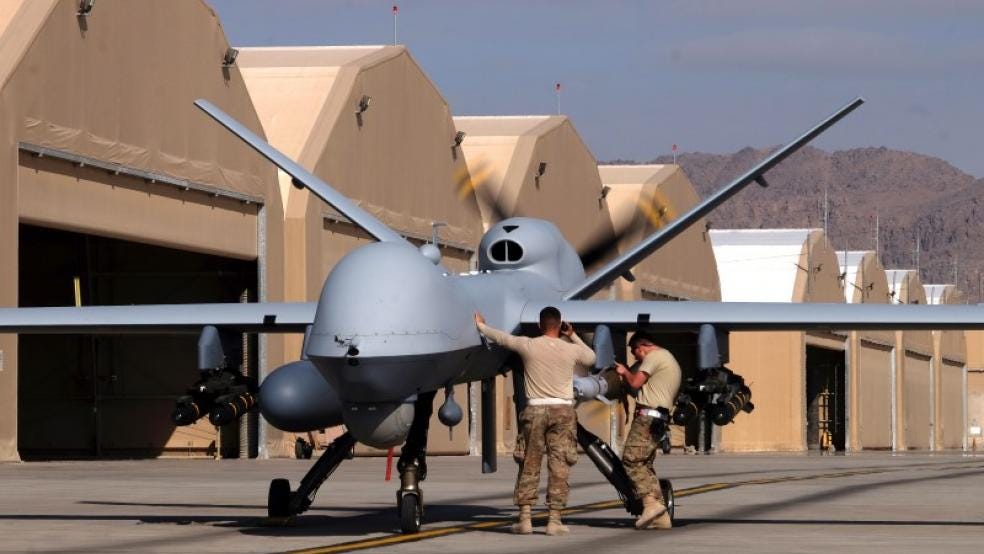 Drone warfare poses an ethical dilemma. Should AI in a drone be able to pick its own target?